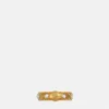Bague en maille métallique et cristal