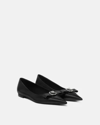 Ballerines en cuir Gianni Ribbon