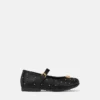 Ballerines en cuir ornées pour enfants Ballerines en cuir ornées pour enfants