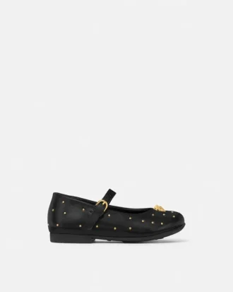 Ballerines en cuir ornées pour enfants