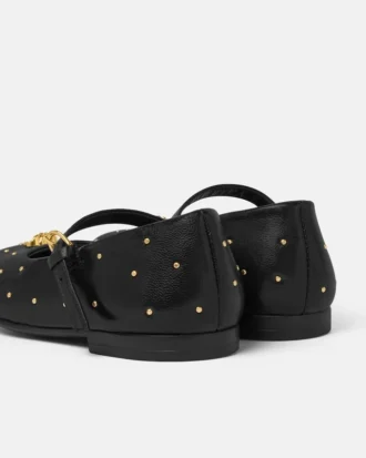 Ballerines en cuir ornées pour enfants