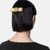 Barrette à cheveux métallique Gianni Ribbon