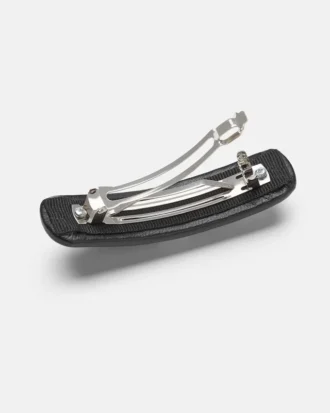 Barrette en cuir ornée