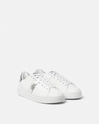 Baskets en cuir Greca Sneakers