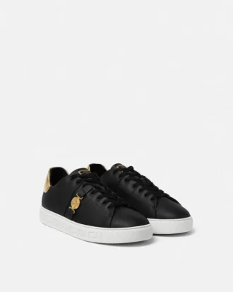 Baskets en cuir Greca Sneakers