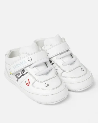 Baskets en cuir imprimé pour bébé
