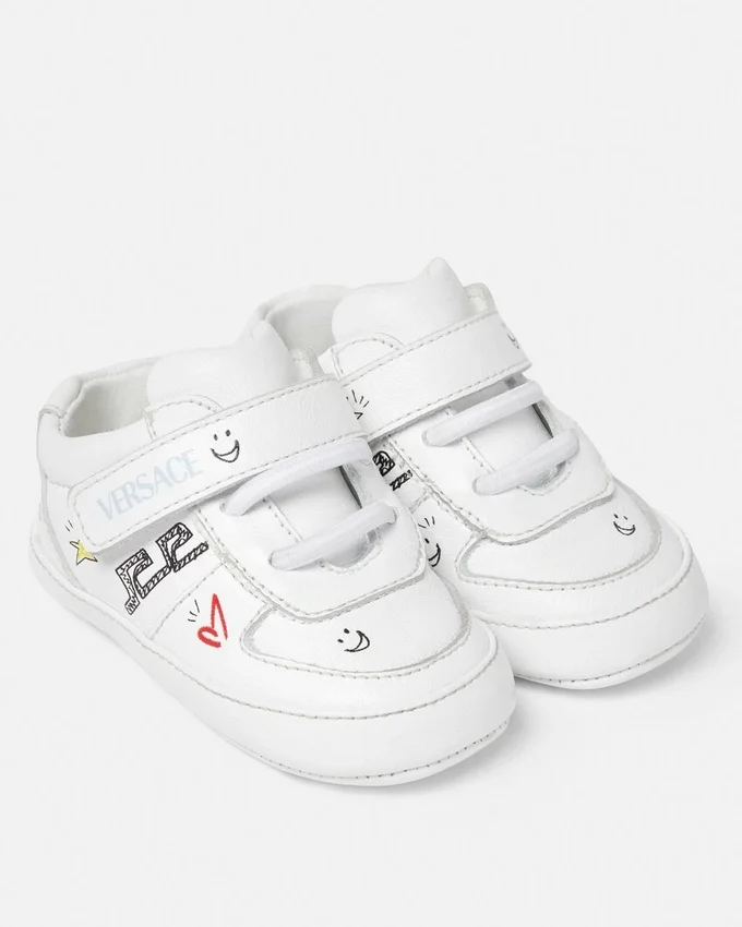 Baskets en cuir imprimé pour bébé Baskets en cuir imprimé pour bébé