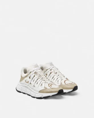 Baskets en cuir jacquard Trigreca