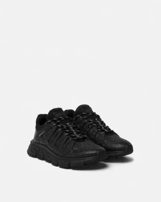 Baskets en cuir jacquard Trigreca