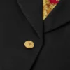 Blazer court et carré en gabardine Blazer court et carré en gabardine