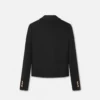 Blazer court et carré en gabardine Blazer court et carré en gabardine