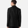 Blazer croisé en jacquard léopard