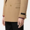 Blazer croisé en laine mélangée Blazer croisé en laine mélangée