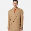 Blazer croisé en laine mélangée Blazer croisé en laine mélangée
