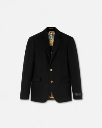 Blazer droit en laine