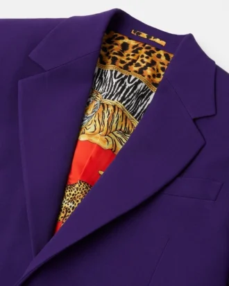 Blazer droit en laine