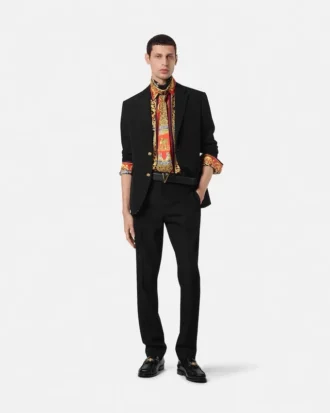 Blazer droit en laine