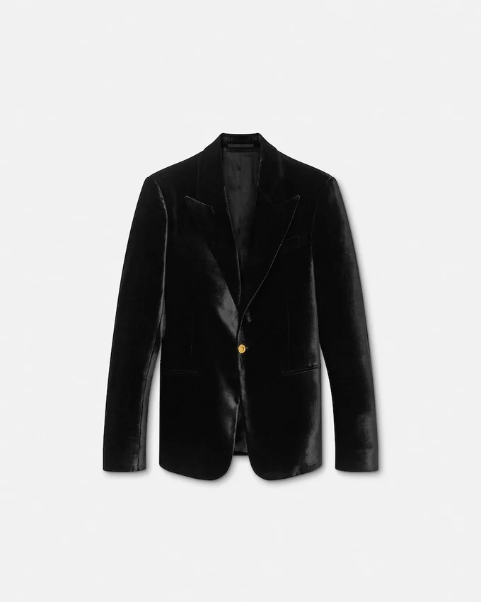Blazer droit en velours Blazer droit en velours