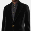 Blazer droit en velours Blazer droit en velours