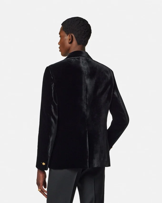 Blazer droit en velours Blazer droit en velours