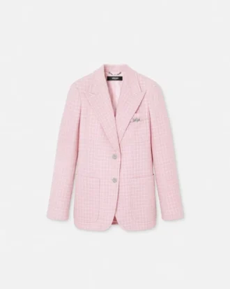 Blazer en crêpe tweed
