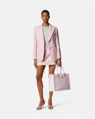 Blazer en crêpe tweed