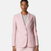 Blazer en crêpe tweed