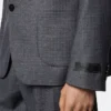 Blazer en laine à micro-carreaux Blazer en laine à micro-carreaux