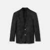 Blazer en laine mélangée jacquard