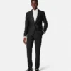 Blazer en laine mélangée jacquard