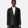 Blazer en laine mélangée jacquard