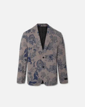 Blazer en laine à simple boutonnage Coral Theatre
