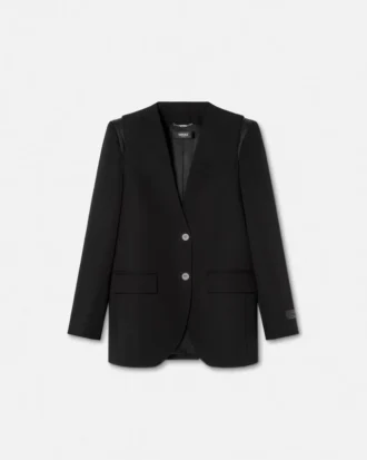 Blazer simple boutonnage en laine