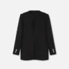Blazer simple boutonnage en laine Blazer simple boutonnage en laine