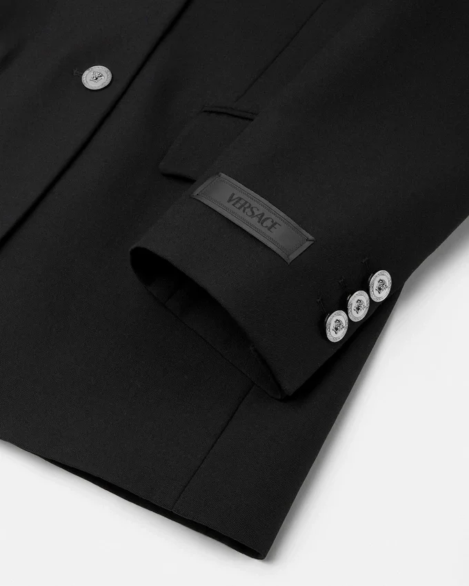 Blazer simple boutonnage en laine Blazer simple boutonnage en laine