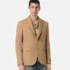 Blazer simple boutonnage en laine mélangée