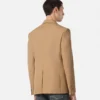 Blazer simple boutonnage en laine mélangée