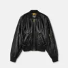 Blouson bomber enduit brillant