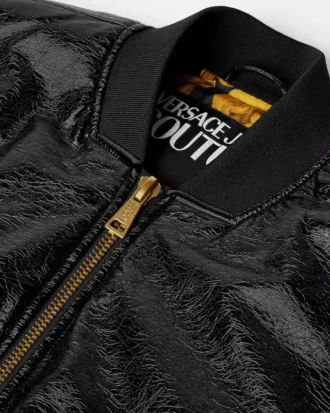 Blouson bomber enduit brillant