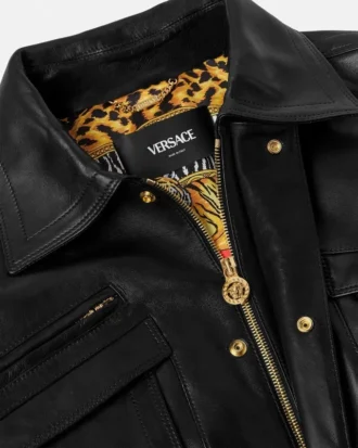 Blouson en cuir Plongé