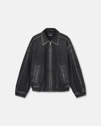 Blouson en denim orné