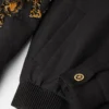 Blouson en laine mélangée Versace Leopard