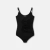 Body drapé en jersey crêpe stretch