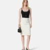 Body drapé en jersey crêpe stretch