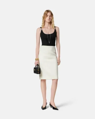 Body drapé en jersey crêpe stretch