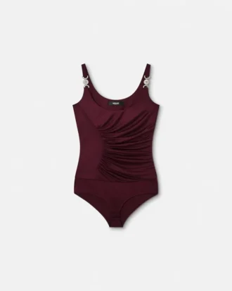 Body drapé en jersey de viscose