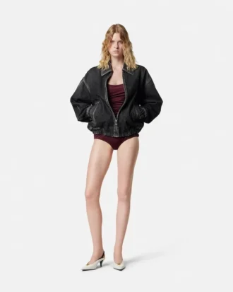 Body drapé en jersey de viscose