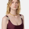 Body drapé en jersey de viscose