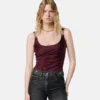 Body drapé en jersey de viscose