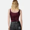 Body drapé en jersey de viscose